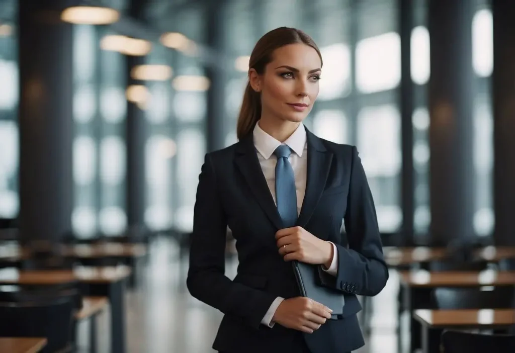 female lawyer in suit 

