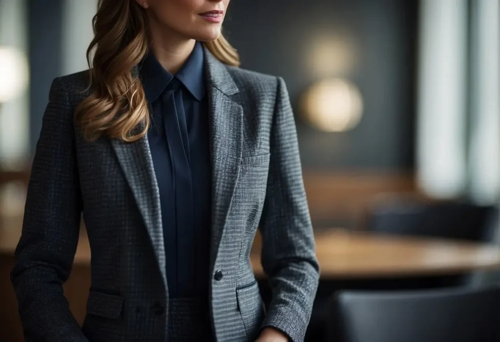 female lawyer in dark suit