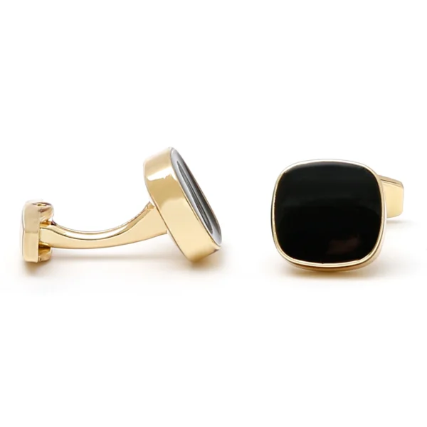 cufflinks designer gold and black