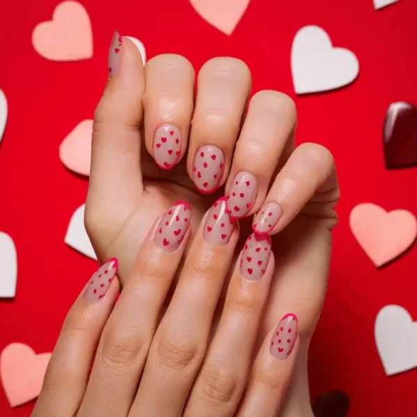 Valentines office nails