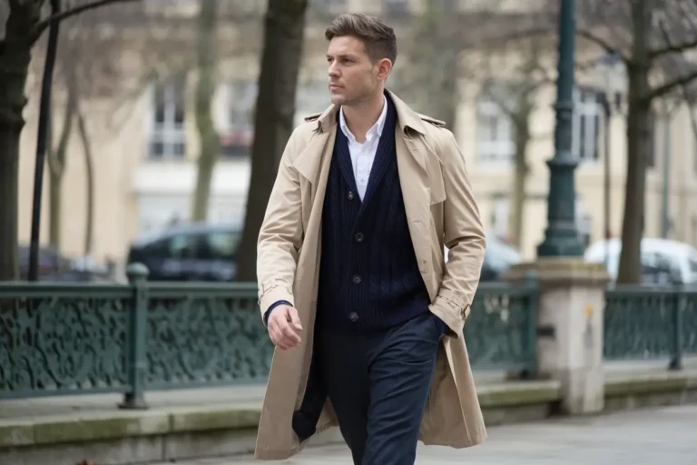 Trenchcoat Office oUtfits for men