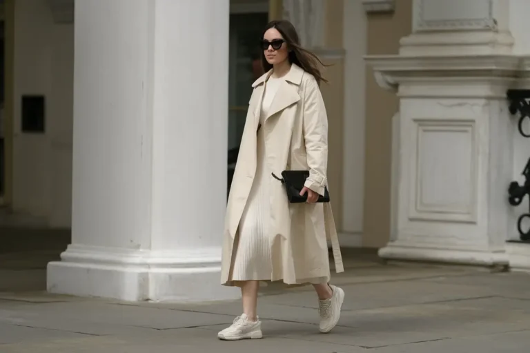 trenchcoat office outfits for women