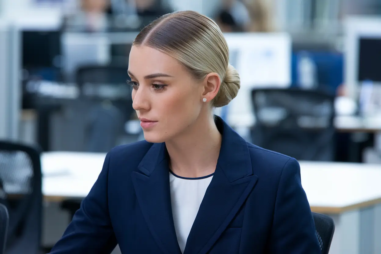 20+ Sleek Low Buns for Work: How to Look Elegant in Minutes 1 sleek low buns