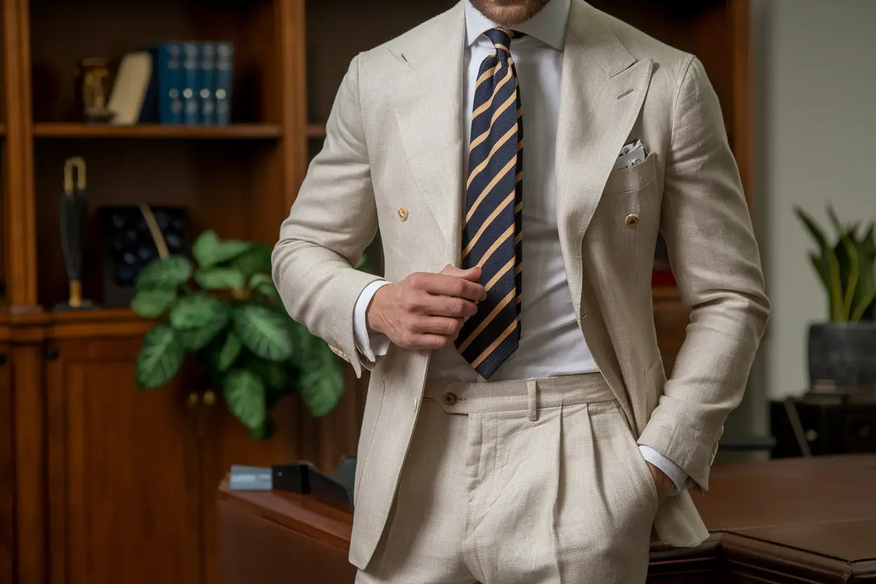 summer old money outfit for the office for men