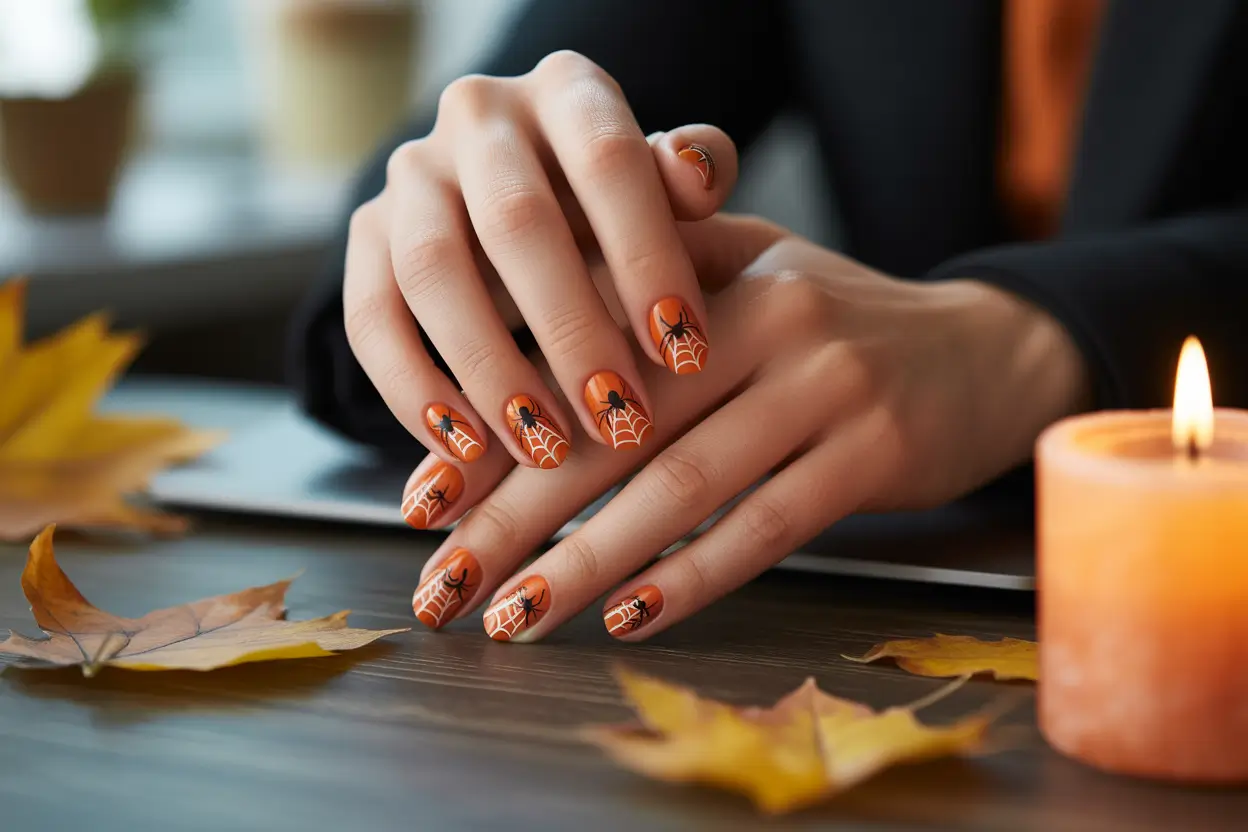 Halloween office nails